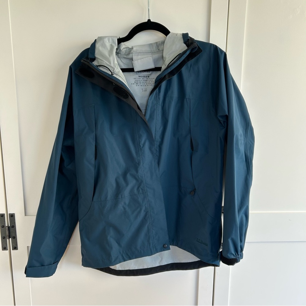 L.L. Bean Teal Rain Jacket